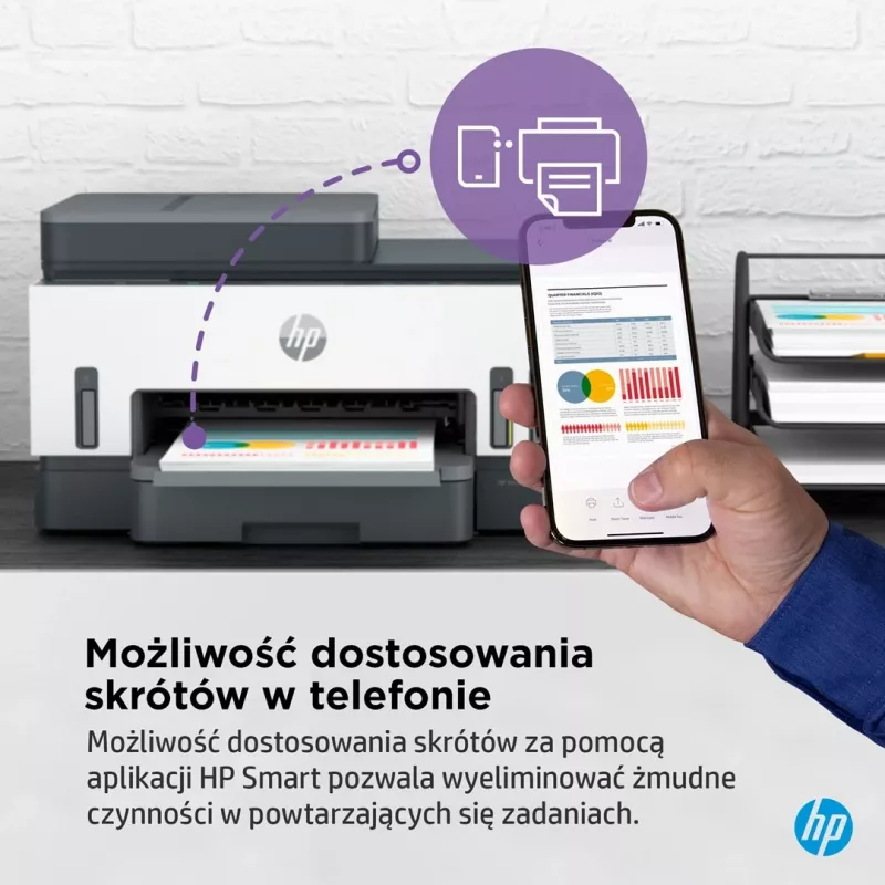 Impresora Multifuncional HP Smart Tank 750 Tinta Continua Color Wi-Fi Smart App duplex ADF Alimentador automatic