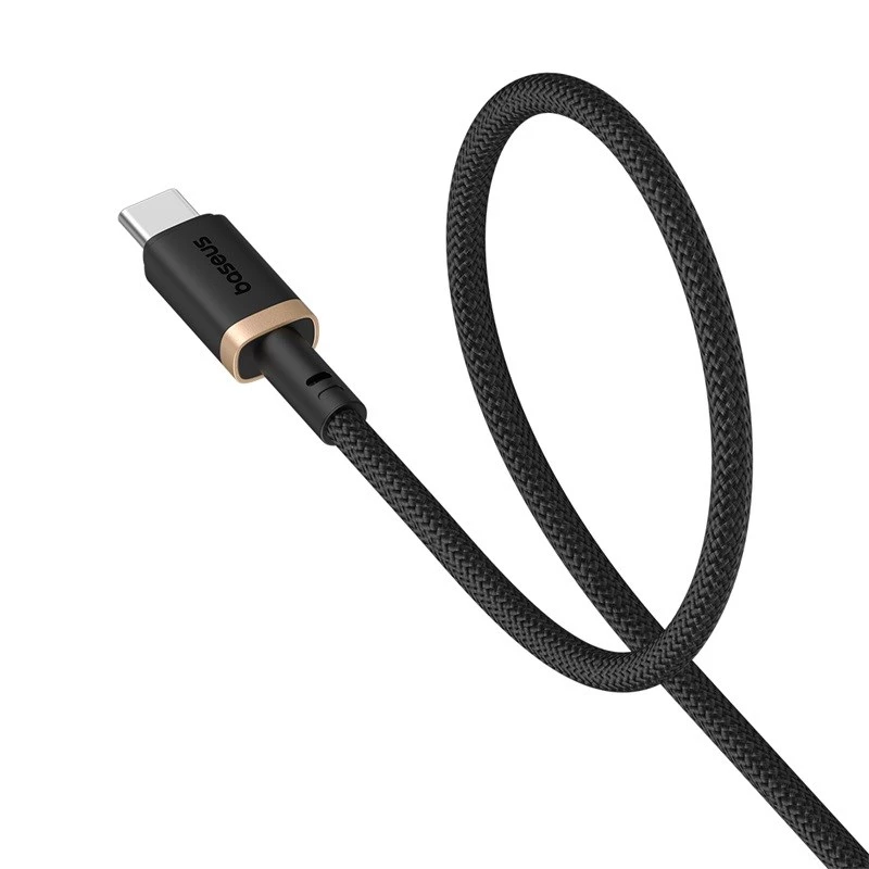 Baseus Dura USB Typ A na Typ C 60 W szybki kabel do ładowania 2 m Czarny, Złoty