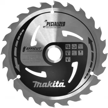 Makita E-12217 Efficut brzeszczot do piły tarczowej, 165 mm, 24 zęby