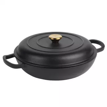 Żeliwny garnek Russell Hobbs RH02525BEU7 30 cm, czarny