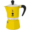 Moka pot Bialetti Rainbow Czarny/żółty — aluminiowy ekspres do kawy na kuchenkę, 1 szt.