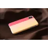 Etui na smartfona man and wood do iPhone X/XS — pink pie biały
