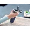 Kubek termiczny Leifheit 03275 600 ml stal nierdzewna, podwójna ścianka, szczelny, otwierany jedną ręką, uchwyt, czarny/niebieski