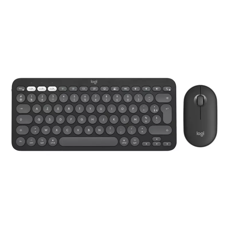 Logitech Pebble 2 Combo for Mac Wireless klawiatura mysz QWERTZ German Graphite
