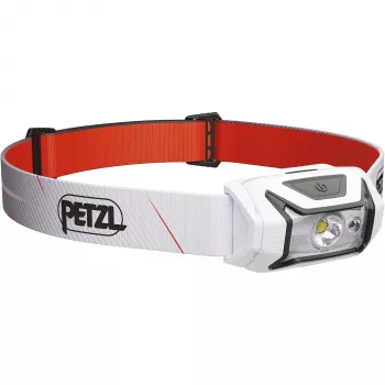 Czołówka Petzl TIKKA CORE 450 lm biała — Ładowalna latarka czołowa, kompaktowe oświetlenie bez użycia rąk