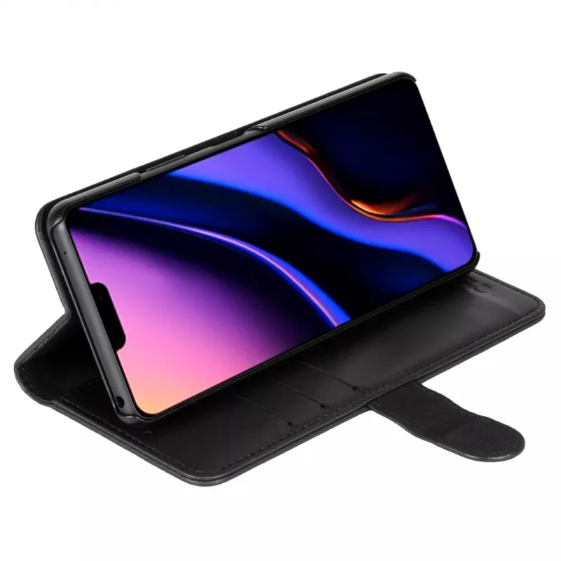 Etui portfel Krusell do Apple iPhone 12 Pro Max — czarne, etui typu folio z kieszenią na karty