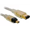 Kabel FireWire A/A DeLOCK 2,0 m Szary