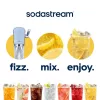 Saturator SODASTREAM Art niebieski Steel — 1 L butelka plastikowa, 60 L nabój CO₂, 173×245×430 mm