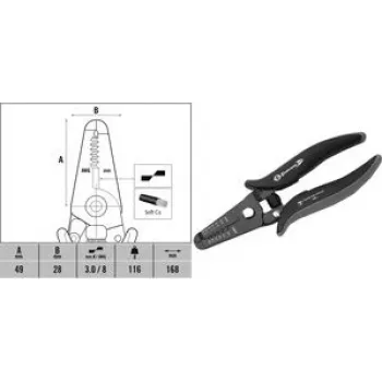 Ściągacz izolacji c.k tools T3895 ESD do przewodów 0,8–2,6 mm