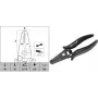 Ściągacz izolacji c.k tools T3895 ESD do przewodów 0,8–2,6 mm