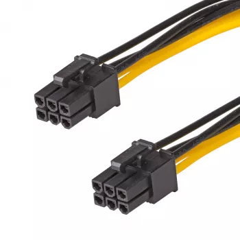 Akyga AK-CA-49 kabel zasilający PCIe 6-pin żeński–żeński, 40 cm