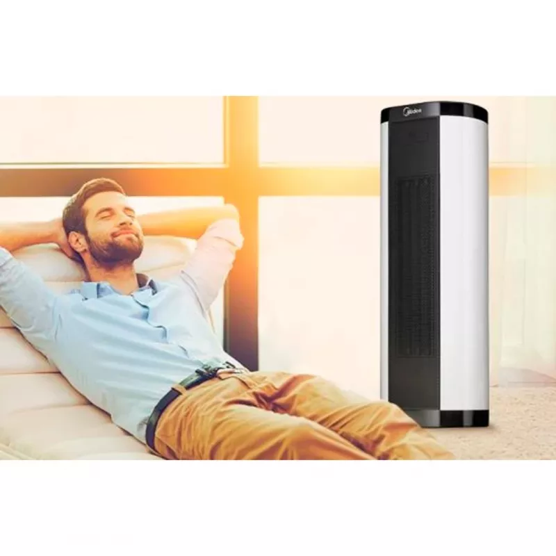 Termowentylator Midea NTH20-17BR (biały/czarny, 2000 watów)