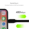 Green Cell KABGC02 kabel lightning 0.25 m Czarny
