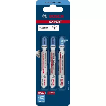 Bosch Expert T118 EHM brzeszczot do wyrzynarki z węglika 3 szt.