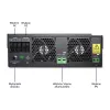 Off-grid inverter Qoltec 53887 solar inverter 10 kVA Lithium Polymer Czarny