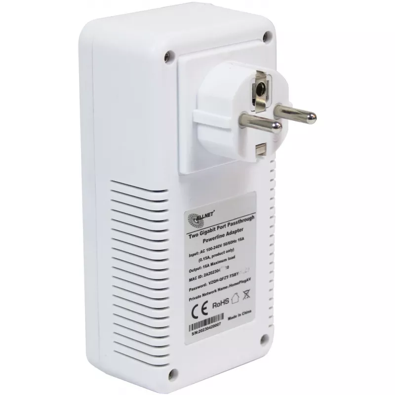 Adapter Powerline ALLNET ALL1681205v2 1200 Mbit/s 2 szt. (zestaw)