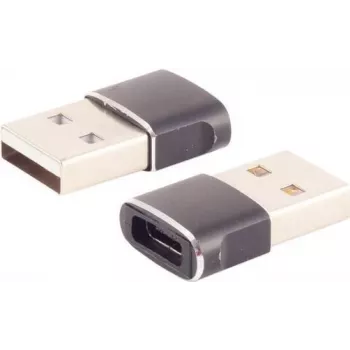 adapter złącza kabla ShiverPeaks BS14-05034 USB A na USB C Szary