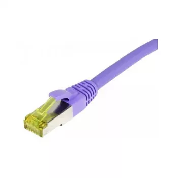 kabel krosowy RJ45, CAT6A 500Mhz, 0,5m, liliowy, S-STP(S/FTP), TPE/LSZH(Ultraflex), AWG26, z kablem surowym Kat.7, Synergy 21 (S217762)