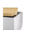 Pojemnik na chleb Alessi BG03WG szary szerokość 340 mm głębokość 210 mm wysokość 140 mm