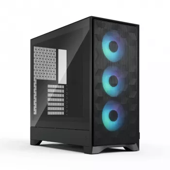 Obudowa PC Fractal Design Pop 2 Air Czarny TG RGB Midi Tower — ATX/Micro‑ATX/Mini‑ITX, 3x120mm przód, 1x120mm tył, zatoki 2,5 cala+3,5 cala