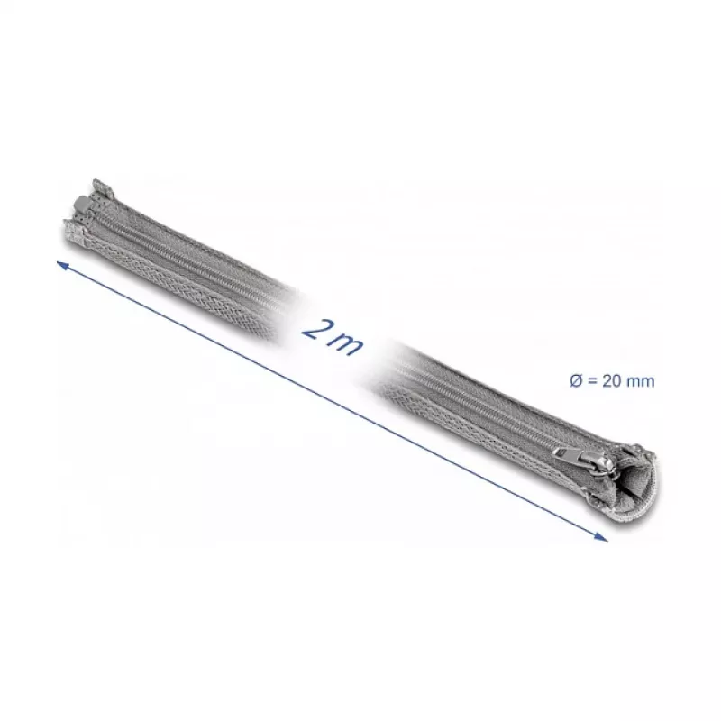 Osłona na kable DeLOCK 20830 szara 1,5 cm