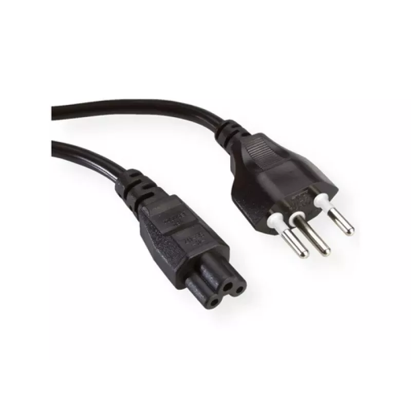 Kabel zasilający VALUE 19.07.2097, przewód sieciowy kompatybilny z CEE 7/7, 1,8 m, 250 V, czarny
