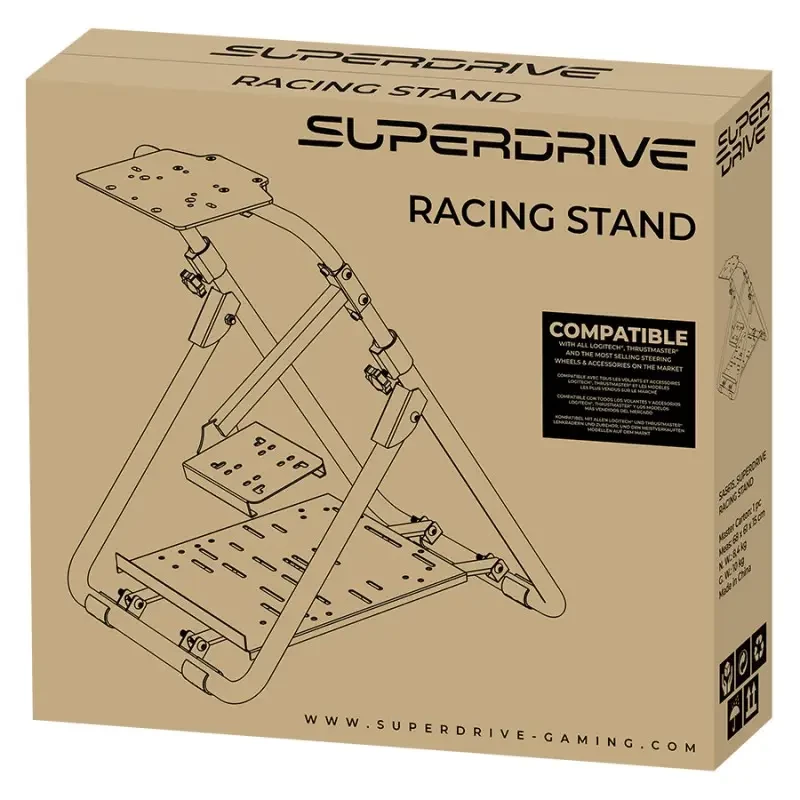 Stanowisko wyścigowe Subsonic SA5615 Metalowe Czarny