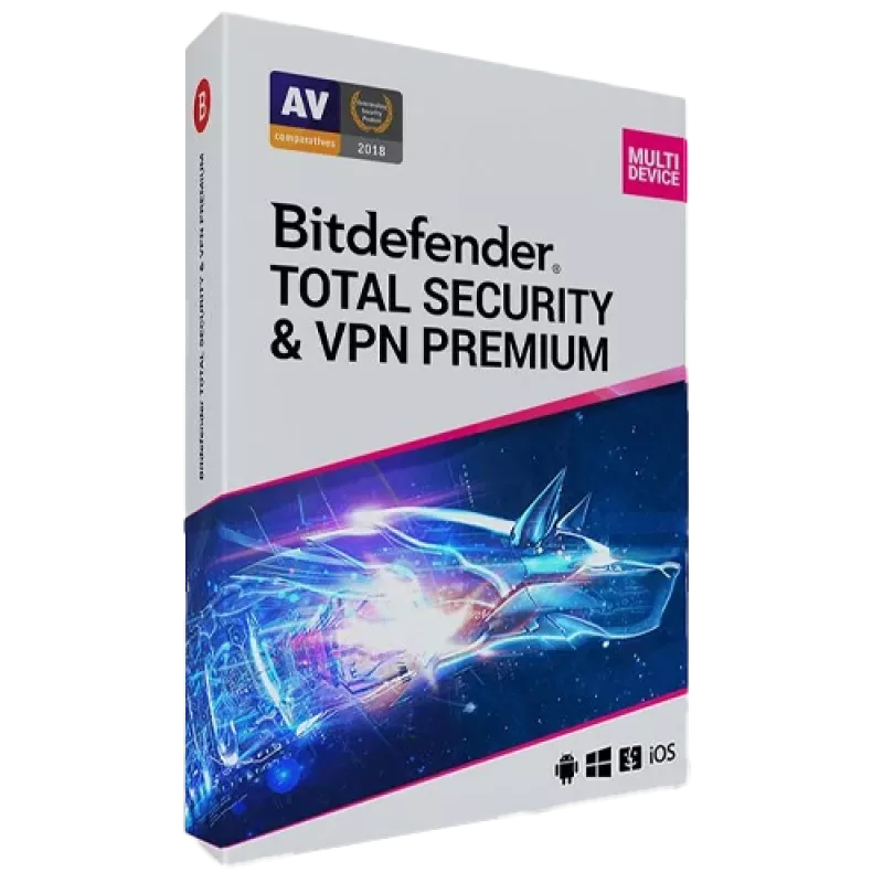 Bitdefender Total Security + Premium VPN | 5 PC | 1 Rok | Tylko UE