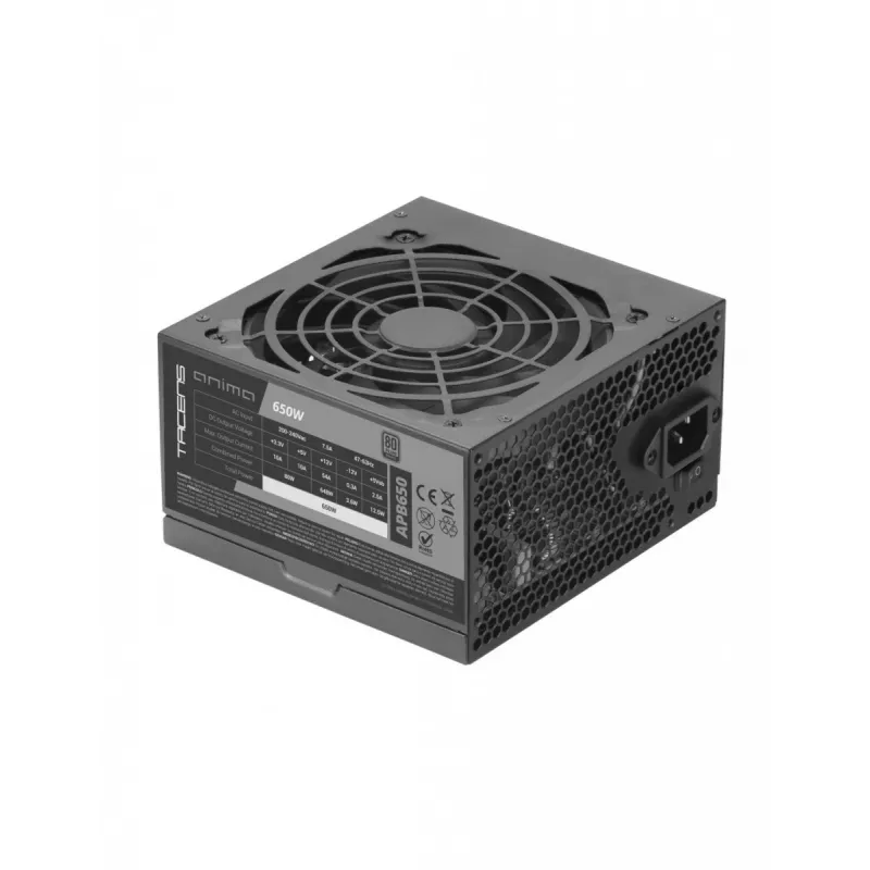 Zasilacz TACENS ANIMA APB650 80+ Bronze 650W ATX, pojedyncza linia +12V, przewody modułowe