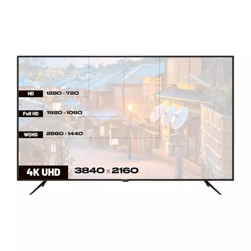 139,0cm/55 (3840x2160) JAPANNEXT JN-IPS550UHD60F 16:9 IPS 60Hz HDMI USB WLAN Speaker Black