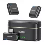 Bezprzewodowy mikrofon krawatowy Lavalier i powerbank USB-C zestaw Telesin P5-MCP-01 do telefonów