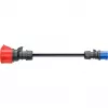 Adapter go-e Gemini flex 22 kW na CEE niebieski 16 A - czarny - prosty - prosty - IP55 - 22 kW - 16 A