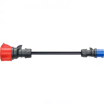 Adapter go-e Gemini flex 22 kW na CEE niebieski 16 A - czarny - prosty - prosty - IP55 - 22 kW - 16 A