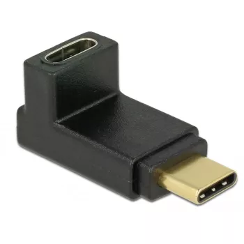 adapter złącza kabla DeLOCK 65914 USB Type-C męski na żeński czarny