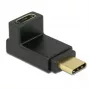 adapter złącza kabla DeLOCK 65914 USB Type-C męski na żeński czarny
