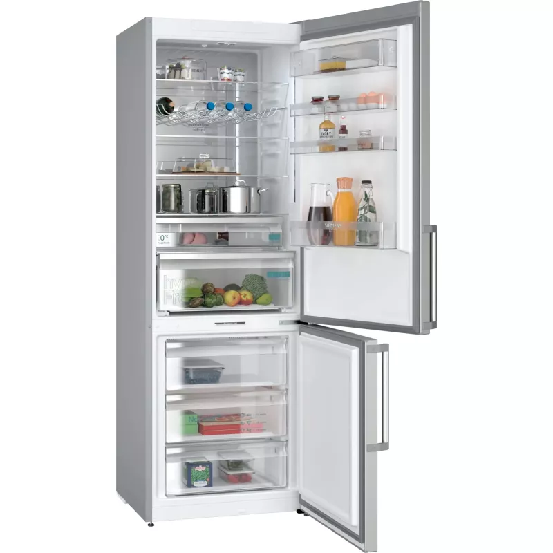 Lodówko-zamrażarka Siemens iQ500 KG49NAIBT wolnostojąca 440 l Stal nierdzewna