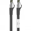 Kabel krosowy Goobay CAT 8.1, S/FTP (PiMF), czarny, 2 m - LSZH bezhalogenowy, miedź AWG 24 (66722)