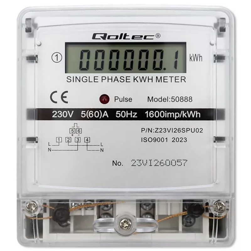 Jednofazowy elektroniczny licznik energii 230V LDC