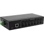 Koncentrator USB Exsys EX-11217HMVS — 7-portowy hub metalowy z ochroną ESD 15 kV