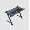 Onex | Biurko gamingowe RGB z uchwytem na kubek, hakiem na słuchawki, uchwytem na gamepad, 114 cm (szer.) | GD1200Z | czarne