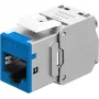 Goobay Keystone-Module RJ45 CAT 6A, STP, cienki, niebieski (77944)