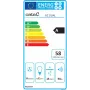 Okap CATA GC DUAL A 45 XGWH typu Canopy, klasa efektywności energetycznej A, szer. 45 cm, 820 m³/h, sterowanie dotykowe, LED, białe szkło