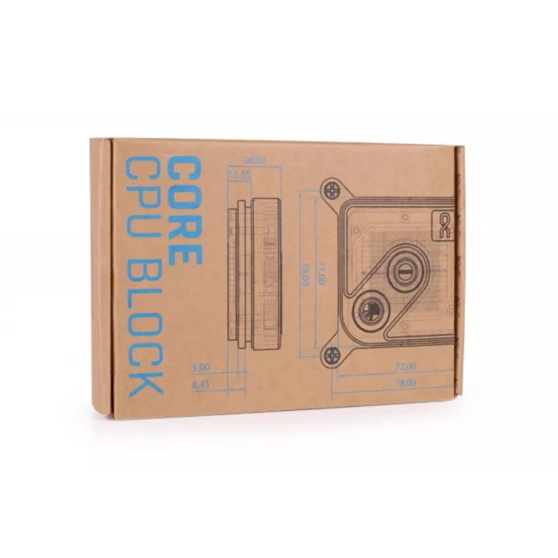Blok wodny Alphacool 13446 Mosiądz Miedź Czarny 72mm