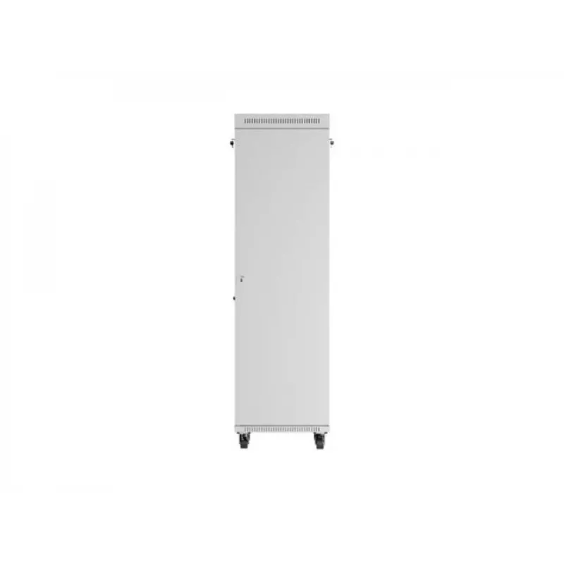 Stojąca szafa rack 19 cali 42U LANBERG 600×600 mm szara z drzwiami szklanymi i LCD (płaski Pack)