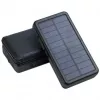 Przenośna bateria PowerNeed ES20000B 20000mAh — 2x USB 5V/2A, 9W, wodoodporna, czarna, 370 g