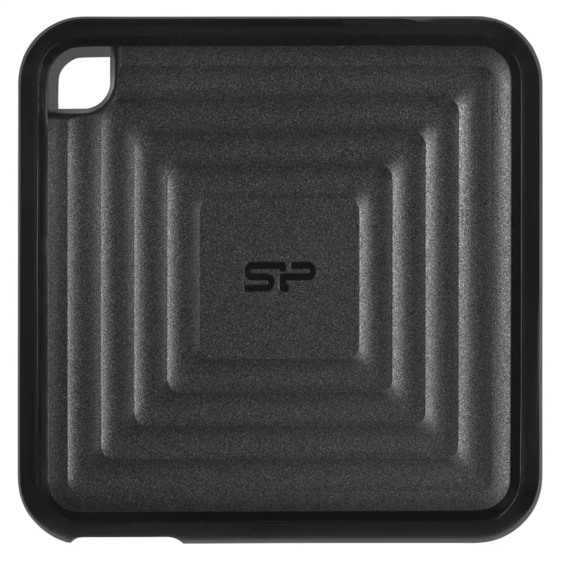 Zewnętrzny dysk SSD Silicon Power 512 GB przenośny USB Type-C 3.2 Gen 2 PC60, 540/500 MB/s, 256-bit AES, odporny na upadki, czarny