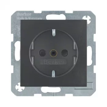 Berker 4723 16 06 Gniazdo Schuko B1 Antracyt