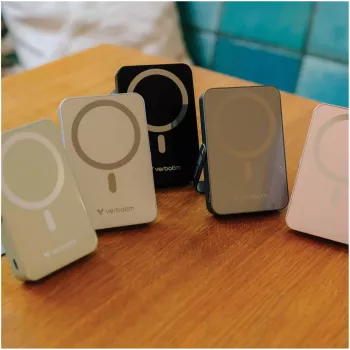 32259 VERBATIM Charge'n'Go Stand Mag Powerbank Bateria 10 000 mAh Bezprzewodowa Zielona (32259)