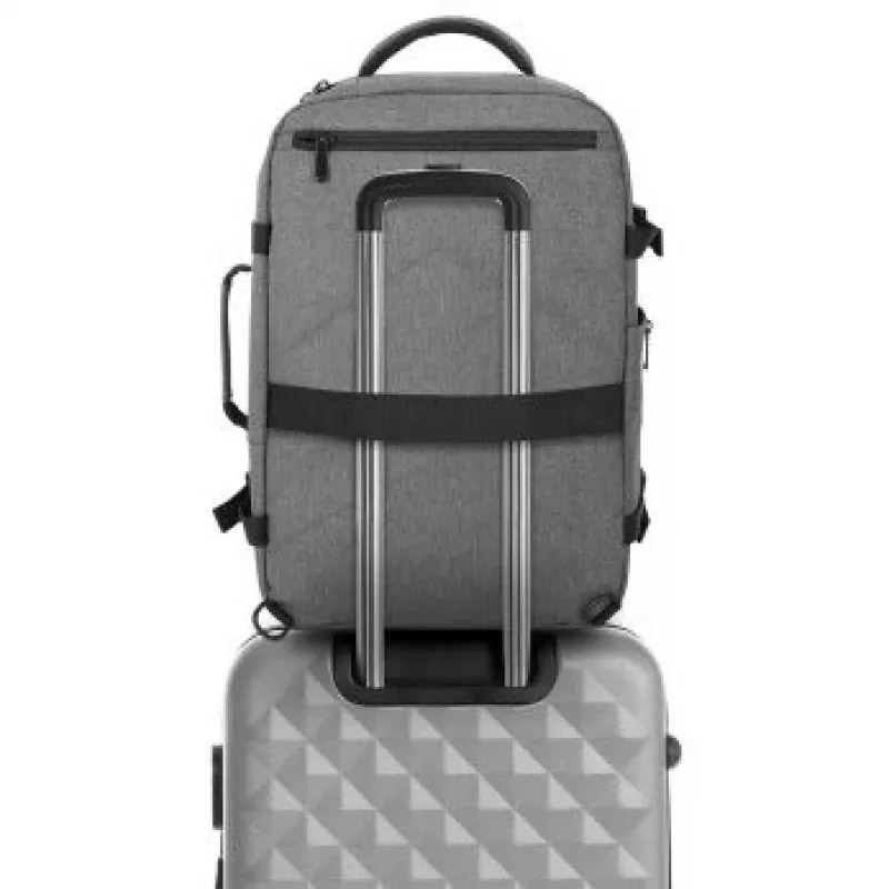 Plecak Manhattan Rome Notebook Travel 17,3 cala dwie kieszenie 40 l jasnoszary