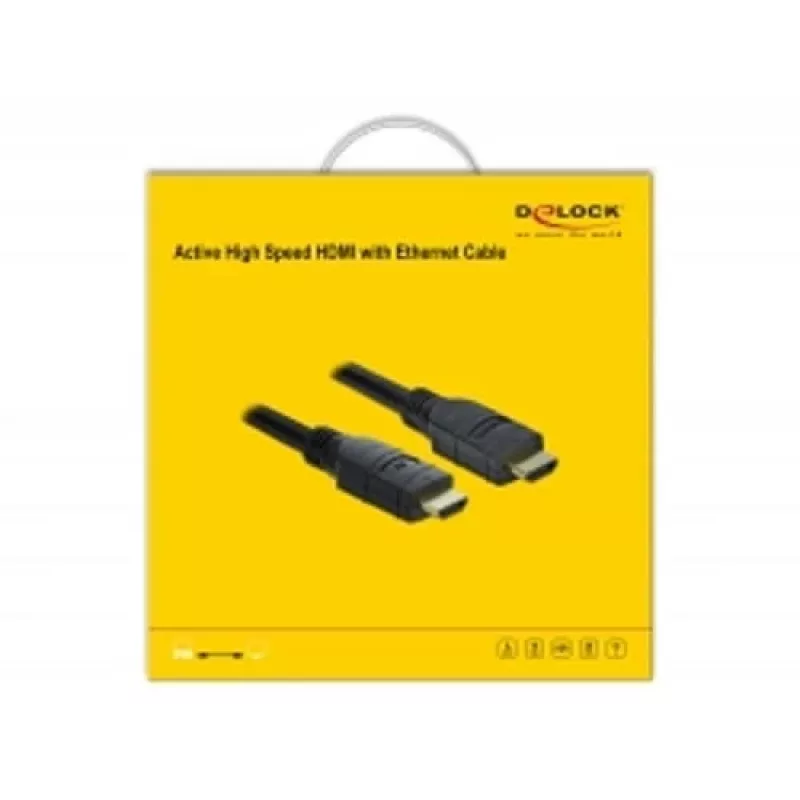 Kabel HDMI DeLOCK 85286 20m Typ A Męski na Męski Czarny
